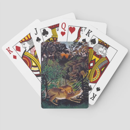 Jeu De Cartes Henri Rousseau - Le lion affamé (dos)
