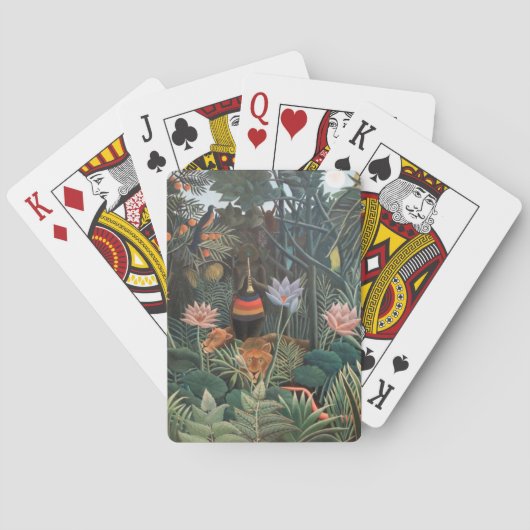 Jeu De Cartes Henri Rousseau Le rêve Jungle Fleurs Surréalisme (dos)