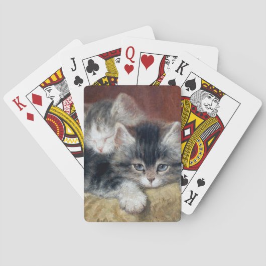 Jeu De Cartes Henriette Ronner Knip Kittens Peinture (dos)