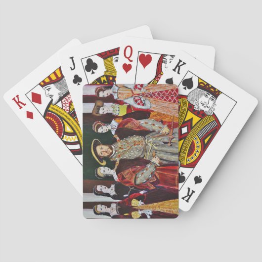 Jeu De Cartes Henry Le Huitième et Ses Six Femmes (dos)