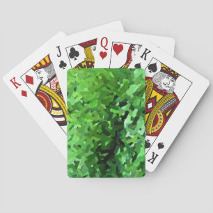 Jeu De Cartes Herbe verte en relief #0448