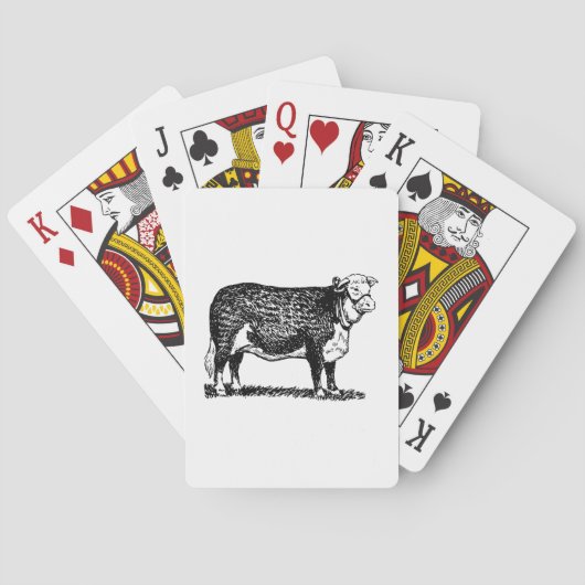Jeu De Cartes Hereford Cow (dos)