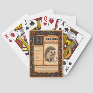 Jeu De Cartes Hérisson, Art de Bestiaire Médiéval