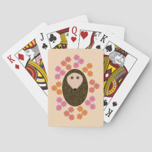 Jeu De Cartes Hérisson et fleurs endormis Jouer aux cartes