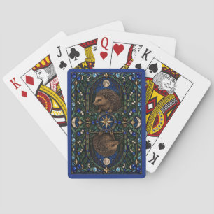 Jeu De Cartes Hérisson, vitrail de bordure de haie