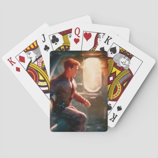 Jeu De Cartes Héros SF à bord du vaisseau spatial 1 (dos)