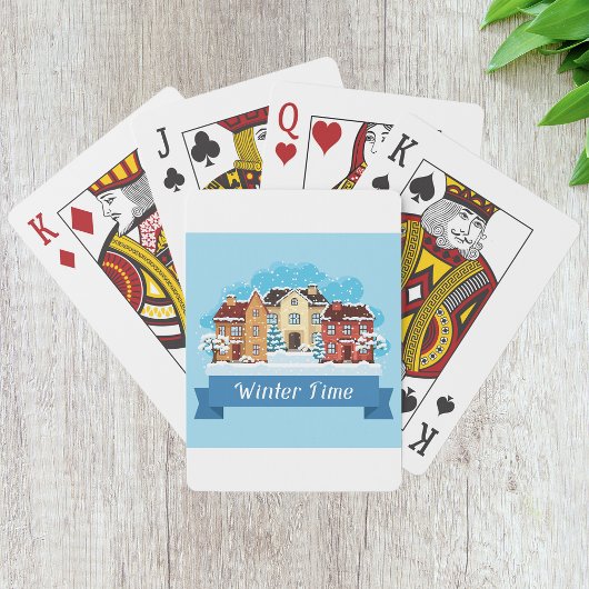 Jeu De Cartes Heure d'hiver neige
