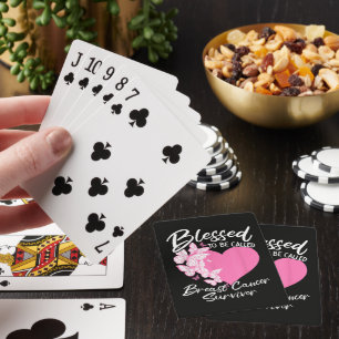 Jeu De Cartes Heureuse d'être appelée survivante du cancer du se