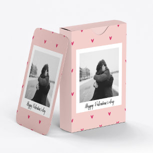 Jeu De Cartes Heureuse Sainte-Valentin   Coeur rose et rouge   C