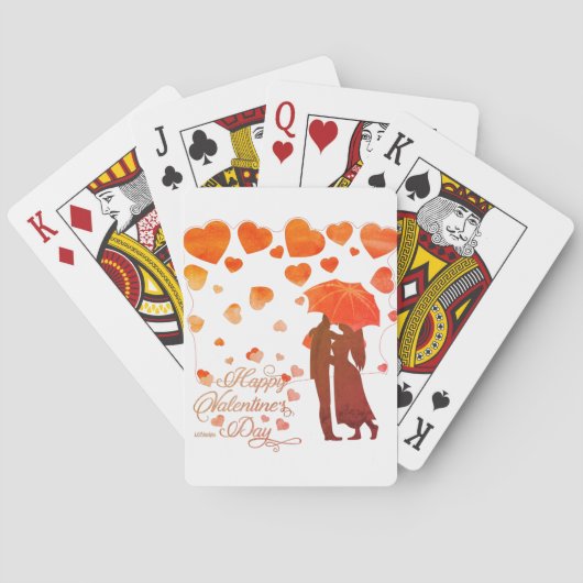 Jeu De Cartes HEUREUSE SAINTE-VALENTIN journée des valentines ro (dos)