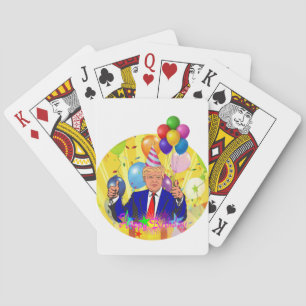 Jeu De Cartes heureux anniversaire trump