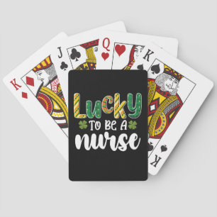Jeu De Cartes Heureux d'être infirmière St Patrick's Day