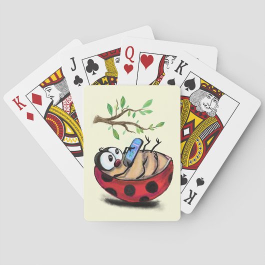 Jeu De Cartes Heureux Ladybug amusant jouer des cartes (dos)