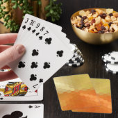 Jeu De Cartes Hexagonal jaune et orange sans Motif (In Situ)