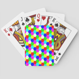 JEU DE CARTES HEXAGONS COLORÉS