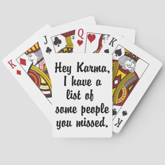 Jeu De Cartes Hey Karma... (dos)