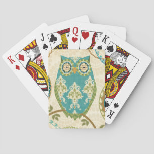Jeu De Cartes Hibou avec les motifs circulaires