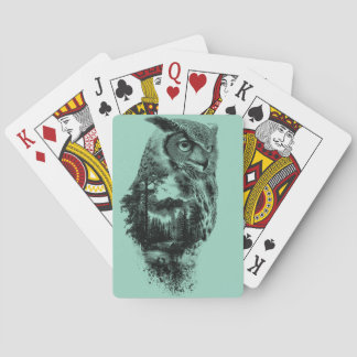 Jeu De Cartes Hibou de beauté dans les montagnes