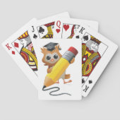 Jeu De Cartes Hibou écrivant (dos)