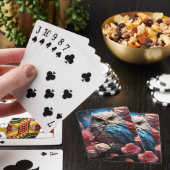 Jeu De Cartes Hibou et Roses (In Situ)