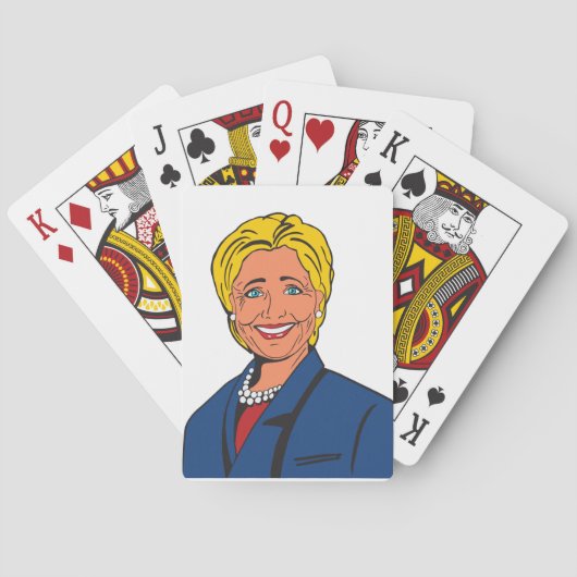 Jeu De Cartes Hillary Clinton Jouer aux cartes (dos)