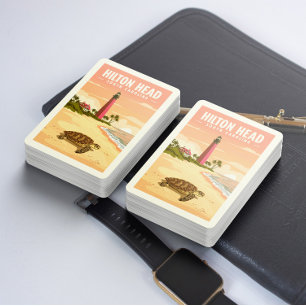 Jeu De Cartes Hilton Head Caroline du Sud vintage