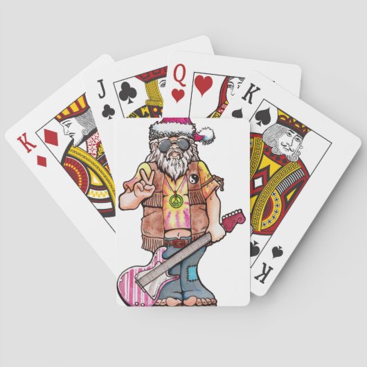 Jeu De Cartes Hippie Père Noël (dos)