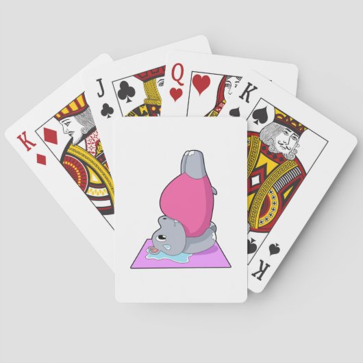 Jeu De Cartes Hippo au yoga Fitness (dos)
