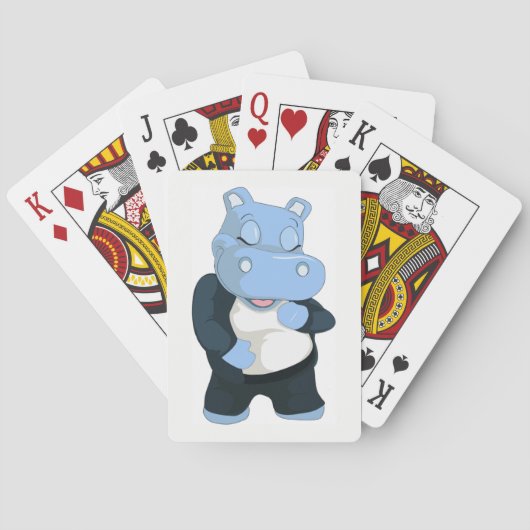 JEU DE CARTES HIPPO BLEU CUT (dos)