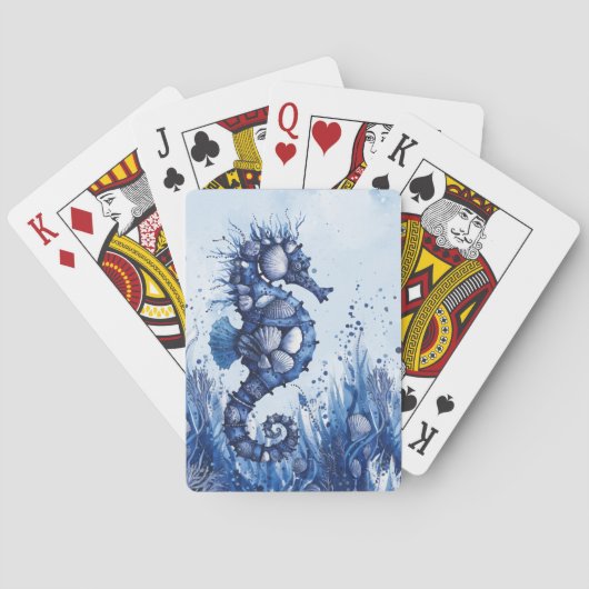 Jeu De Cartes Hippocampe Coquillages (dos)