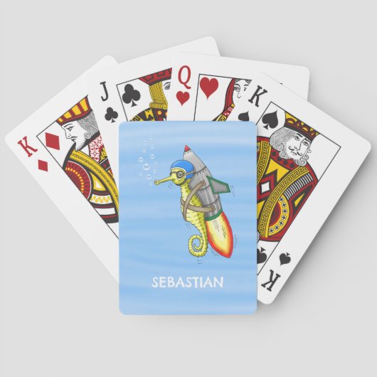 Jeu De Cartes Hippocampe Fusée (dos)