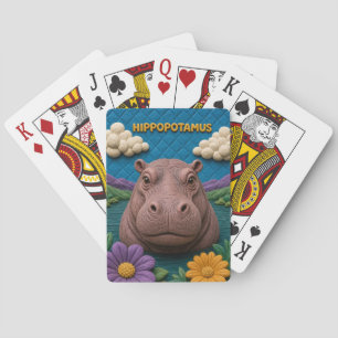 Jeu De Cartes Hippopotame Lagune Tranquille Moderne KlayKoo
