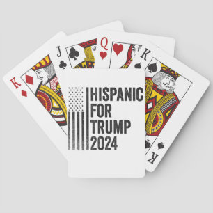 Jeu De Cartes Hispanique Pour Trump 2024 - Drapeau Patriotique A