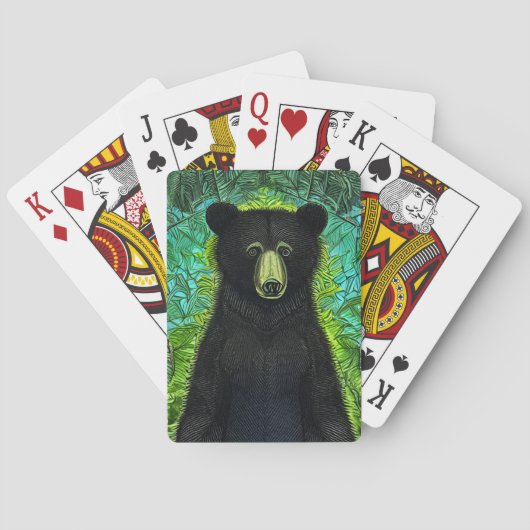 Jeu De Cartes Histoire amusante Petit ours noir (dos)