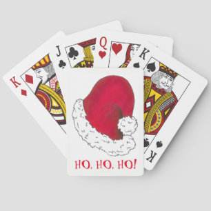 Jeu De Cartes Ho Ho Ho Joyeux Noël Rouge Père Noël Casquette Noë