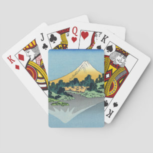 Jeu De Cartes Hokusai - Le Mont Fuji reflète le lac Kawaguchi