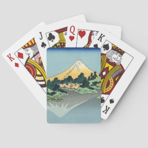 Jeu De Cartes Hokusai Le Mont Fuji se reflète dans le lac Kawagu