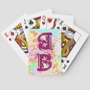 Jeu De Cartes holiES - Splashes pastel motif transparent 1