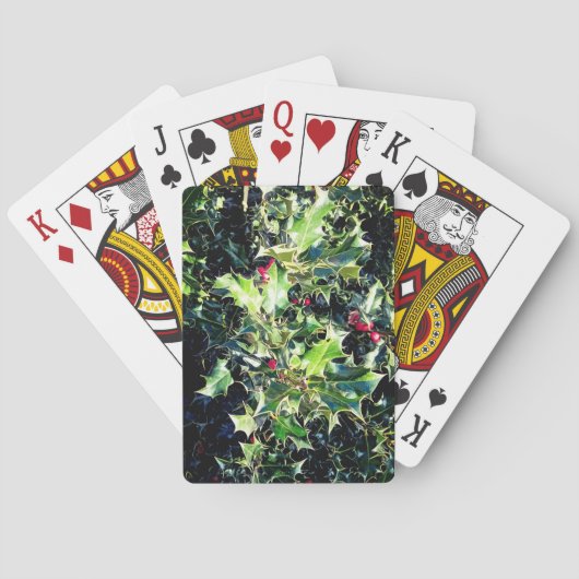 Jeu De Cartes Holly, baies rouges (dos)