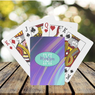 Jeu De Cartes Holographic Dreams Lavender Turquoise