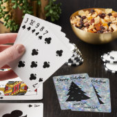 Jeu De Cartes Holographique Opal Pierre Arrière - plan Fêtes Nom (In Situ)