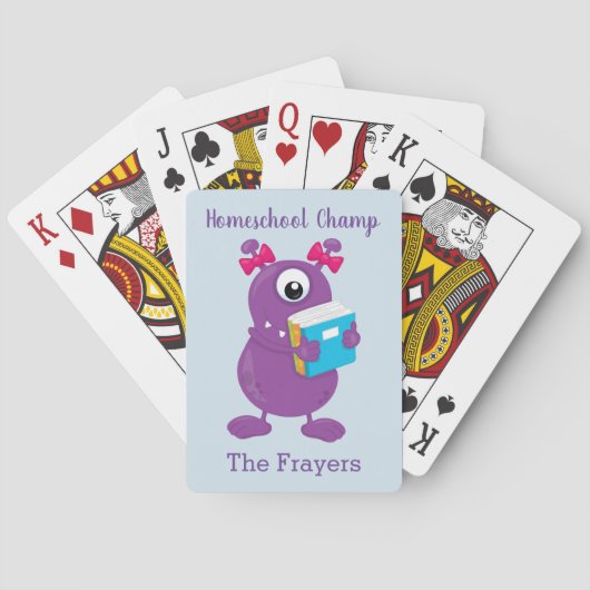 Jeu De Cartes Homeschool Champ Purple Monster (dos)