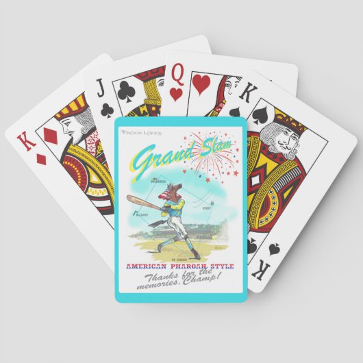 Jeu De Cartes Hommage de Grand Chelem de Pharoah d'Américain (dos)