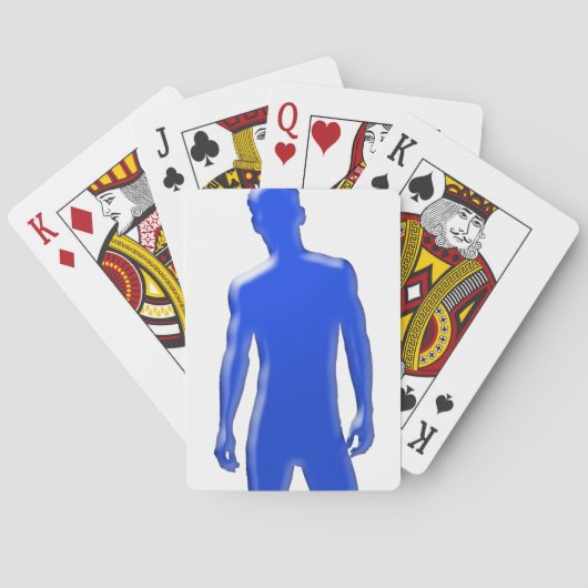 Jeu De Cartes Homme en pose (dos)