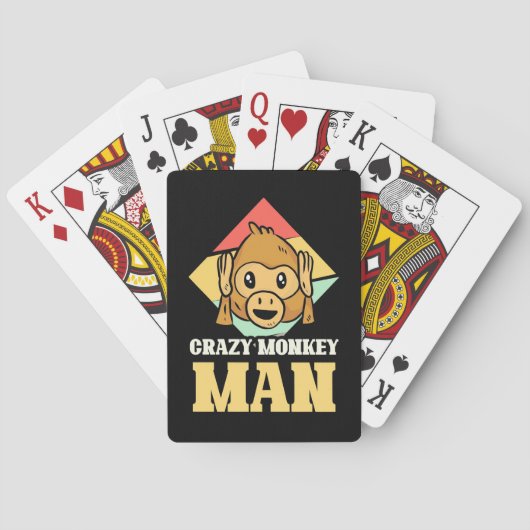 Jeu De Cartes Homme fou de singe (dos)