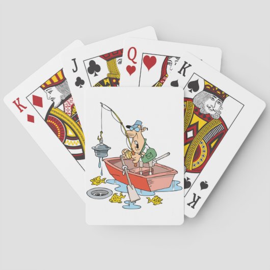 Jeu De Cartes Homme Pêche Jouer Cartes (dos)