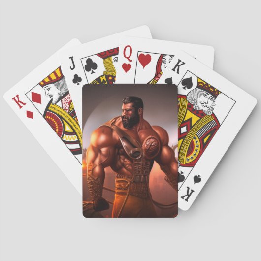 Jeu De Cartes Homme super fort (dos)