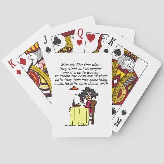 Jeu De Cartes Hommes et FIne Humour de vin (dos)
