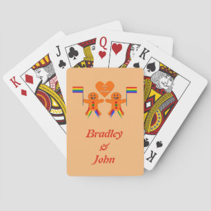 Jeu De Cartes Hommes Gay Noël Gingpain Couple Couple Personnalis