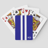 Jeu De Cartes Hommes Marine Monogramme Jouer Cartes (dos)